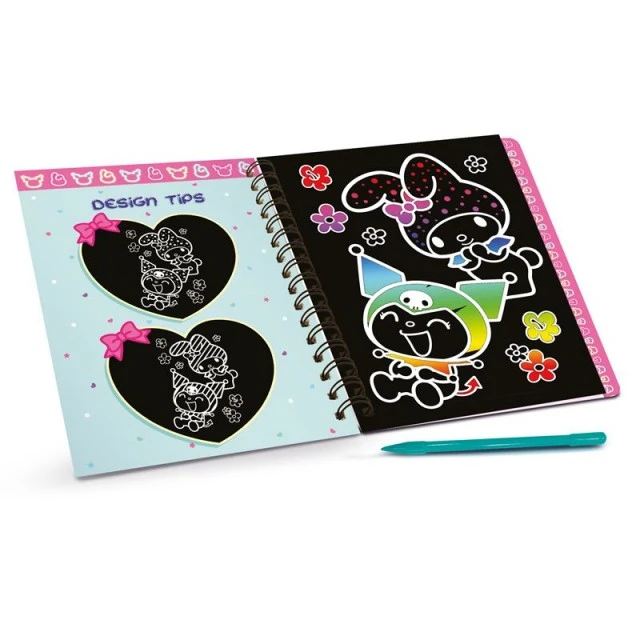 Творчески комплект, Lisciani, My Melody & Kuromi, Scratch Reveal, Скречбук