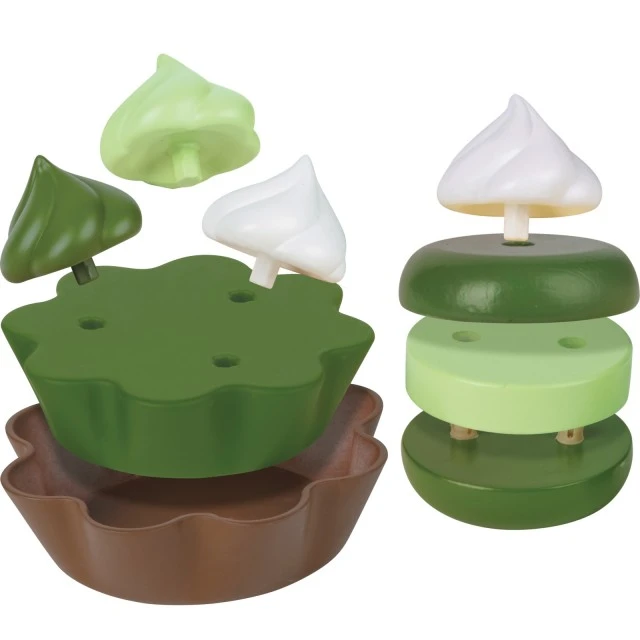 Children’s wooden set, Hape, Green tea dessert, 8 pieces