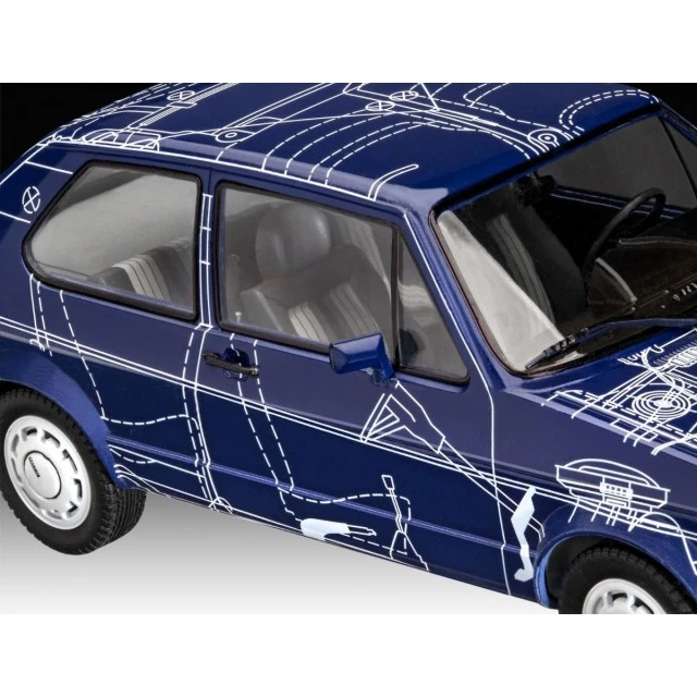 VW Golf GTI assembly model kit, 118 parts