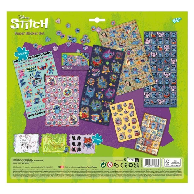 Комплект стикери Disney Stitch, 11 части