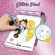 Творчески комплект, Lisciani, Barbie, Книжка за оцветяване с блясък