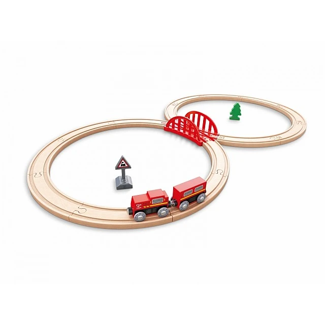 Childrens play set Classic railway eight, 19 pieces