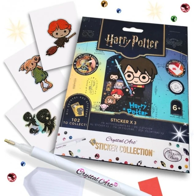 Diamond embroidery kit, Craft Buddy, Harry Potter Collector’s Album - starter pack with stickers