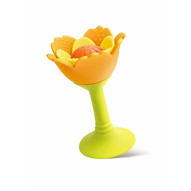 Rattle and teether, Hape, Orange flower