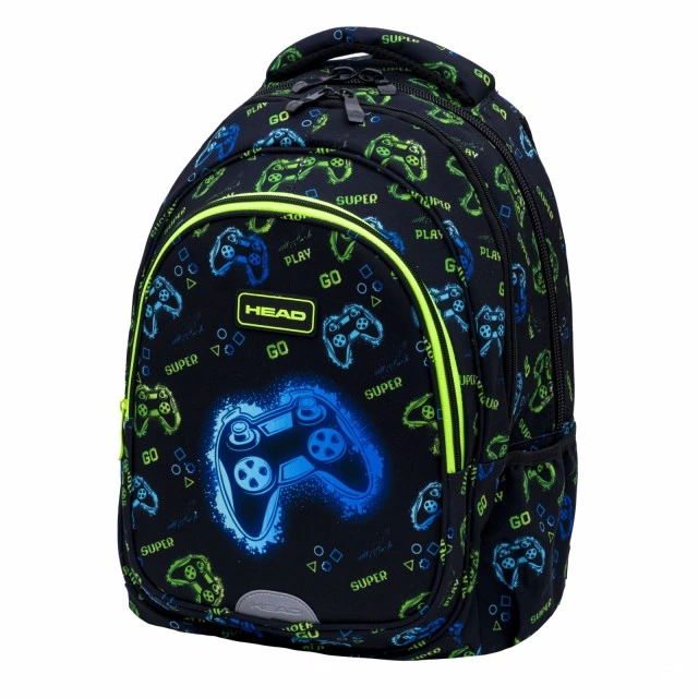 School backpack, Head, Neon Game, AB300, 42 x 30 x 19 cm
