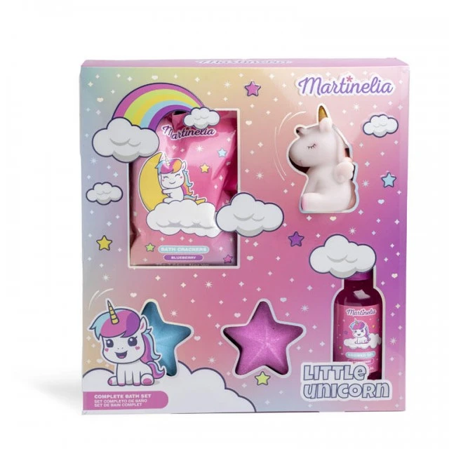 Bathroom set, Martinelia, Little unicorn, 5 pieces