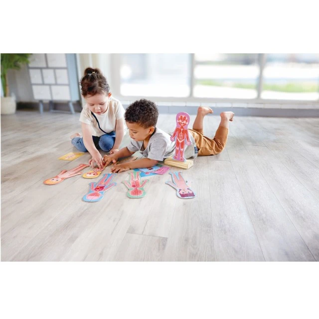 Образователен магнитен пъзел, Hape, човешко тяло, 68 части