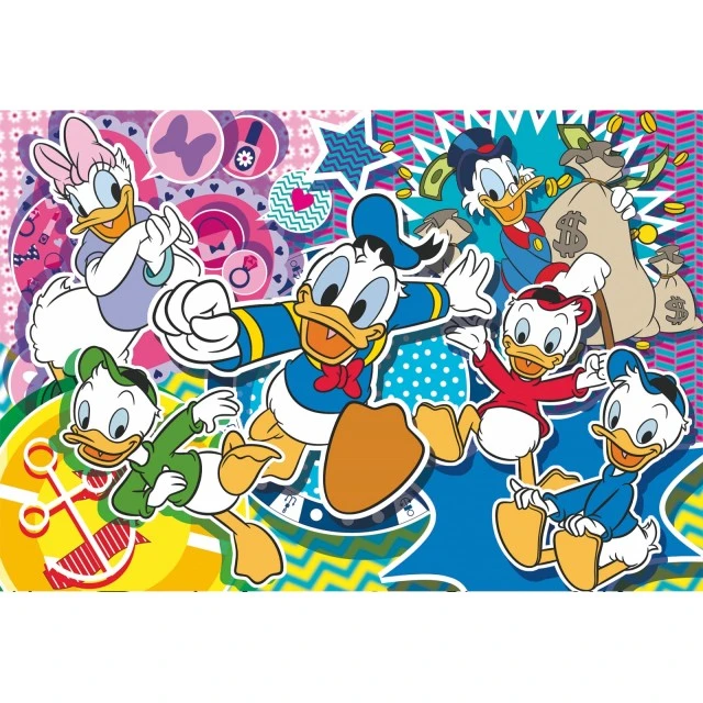 Puzzle, Lisciani, Donald Duck, Double-sided puzzle 108 pieces