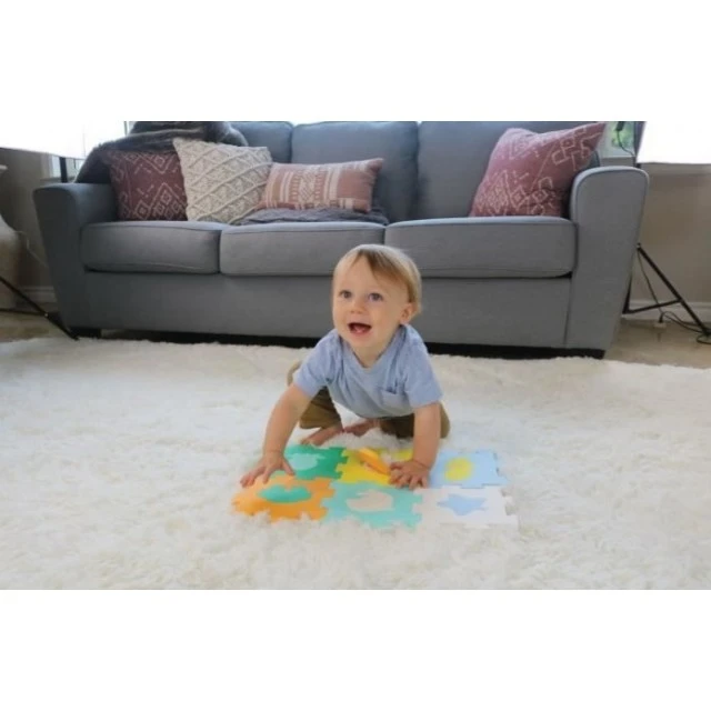 Mini soft foam mat, Infantino, Puzzle, Sea animals