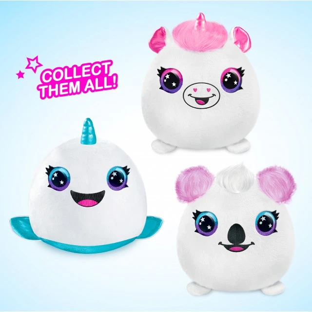 Творчески комплект, Canal Toys, Мини плюшена играчка за оцветяване, Неон, 15 см