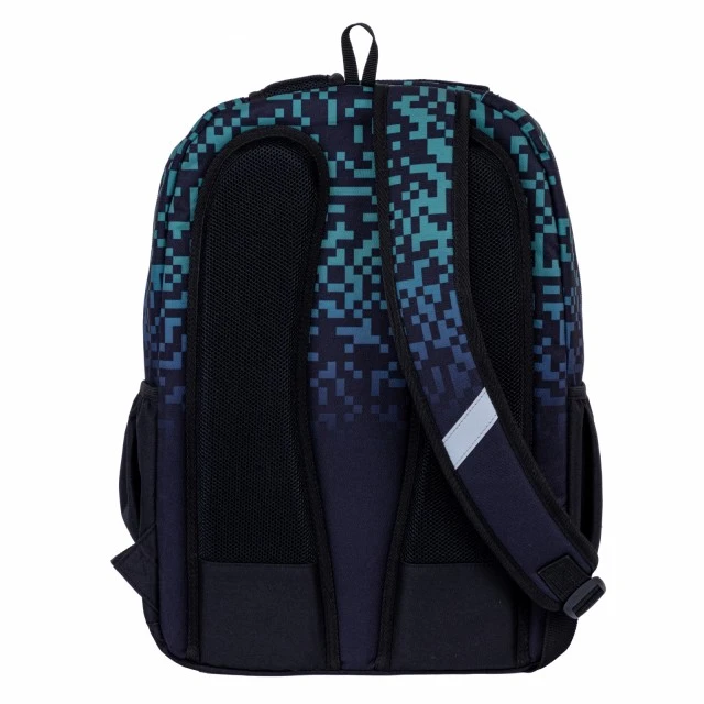 School backpack HEAD Green blocks, AB300, 42 x 30 x 19 cm
