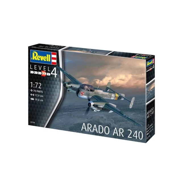 Bomber Arado AR-240 - model kit, 70 pieces