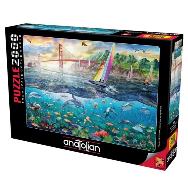 Puzzle Anatolian Bay over the Frisco Bridge 2000 pieces