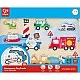 Дървен пъзел за игра, Hape, Спешна помощ, 10 части