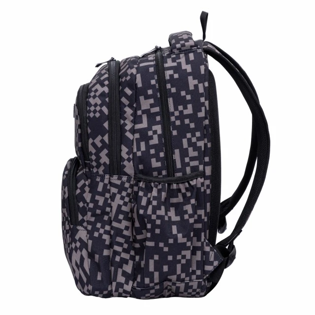 School backpack HEAD Gray blocks, AB200, 44 x 32 x 19 cm