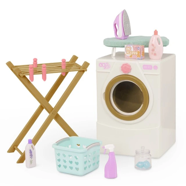 Set, Battat, Our Generation, Washing machine with accessories