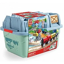 Железопътен комплект, Hape, Пристанище, 51 части