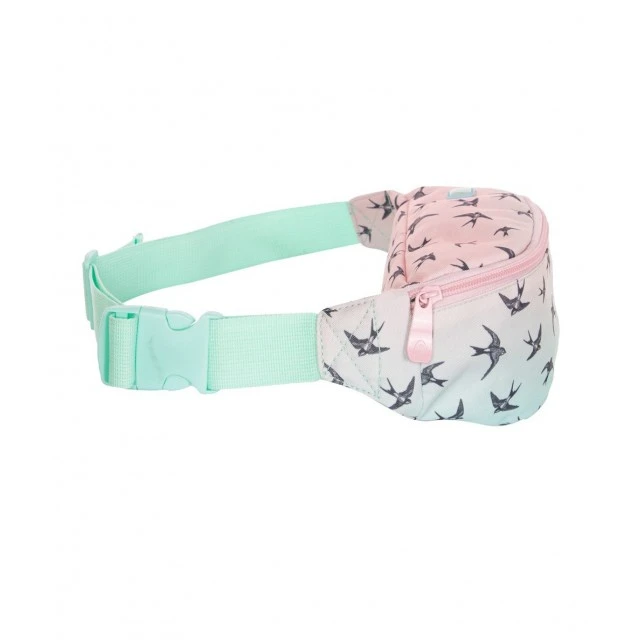 Belt bag Astra, AW1, Head, Ombre effect, Dancing swallows, 28x15 cm, Multicolor
