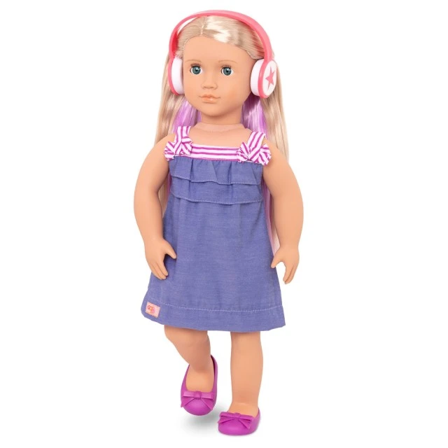 Doll, Battat, Our Generation, Laila with accessories and book, 46 cm