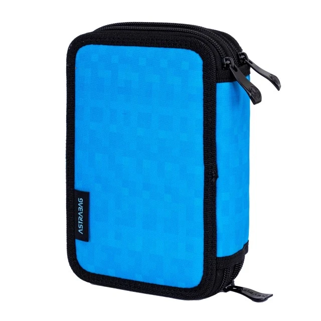 Triple vanity case with accessories ASTRABAG Pixels, AC31, 20.5 x 13 x 6 cm