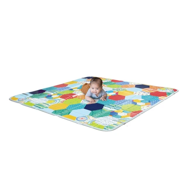 Сгъваема мека постелка от пяна, Infantino, Цветове, 147 x 147 см