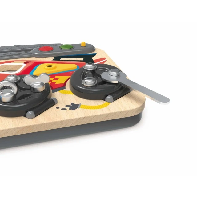 Interactive wooden set, Hape, Educational board, The little racer