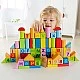 Set of wooden cubes with numbers and letters 80 pieces