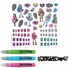 Комплект аксесоари, Totum, Monster High, Декорация за нокти и коса и блестящи татуировки