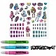 Accessory set, Totum, Monster High, Nail and hair decoration and glitter tattoos