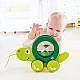 Childrens wooden turtle to pull