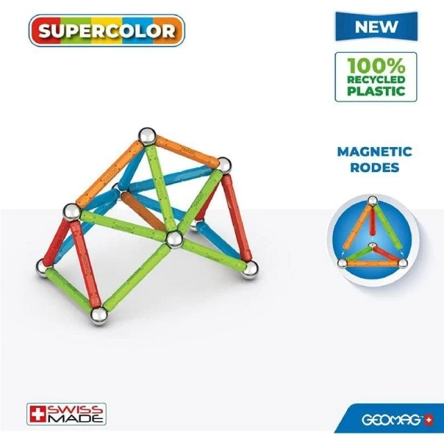 Magnetic constructor Supercolor 383, 42 parts