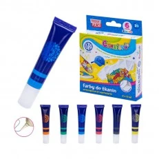 Set of gel paints for textiles, Astra, Creativo, 5x15 ml, Multicolor