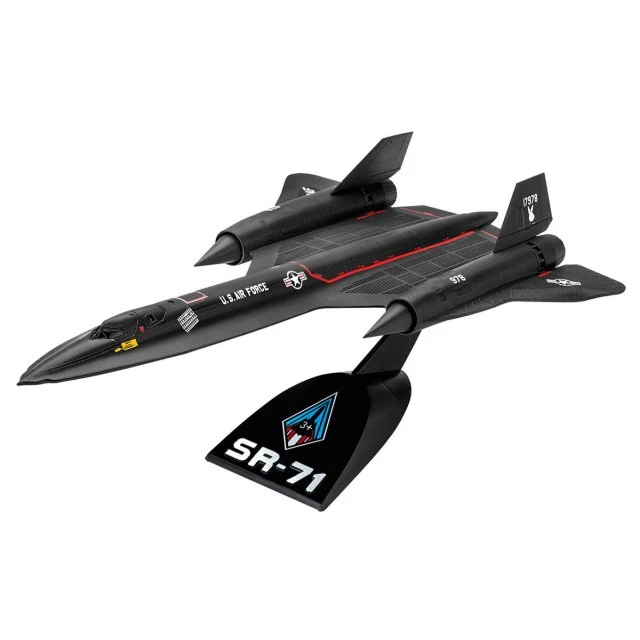 Assembled model Airplane Lockheed SR-71 Blackbird, 15 parts