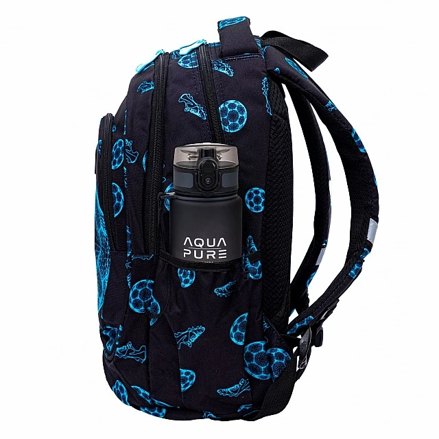 School backpack, Head, Football fan, AB330, 39 x 28 x 15 cm