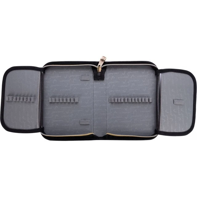 Single vanity case without accessories, Head, Night sky gold effect, 20x14x3.5cm