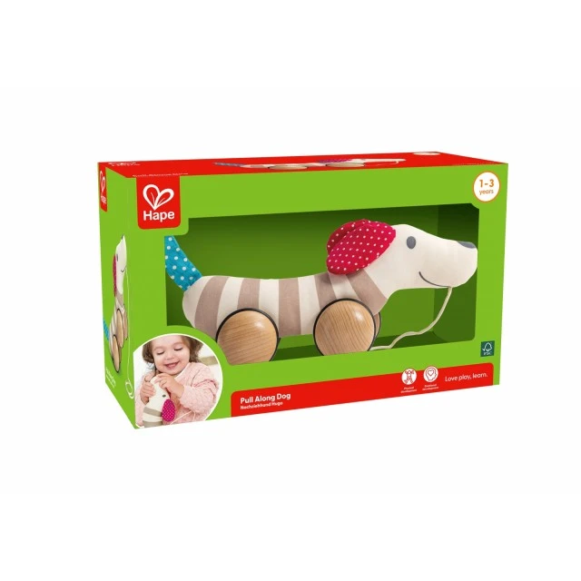 Hugo puppy pull toy, 30 x 14 cm