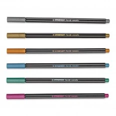 Комплект флумастери, Stabilo, Pen 68 Metallic ST6806/8-11-01, 6 цвята