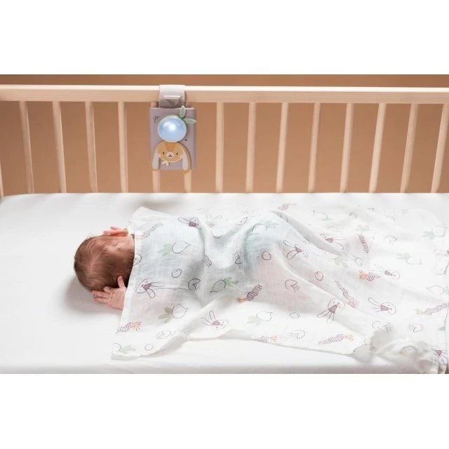 Комплект музикално зайче с бял шум и одеалце, Taf Toys
