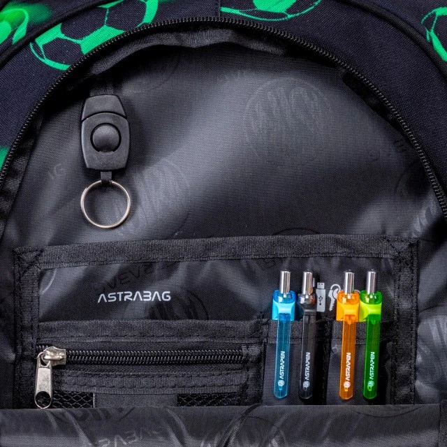 Ученическа раница ASTRABAG Футболна топка Неон, AB300, 42 х 30 х 19 см