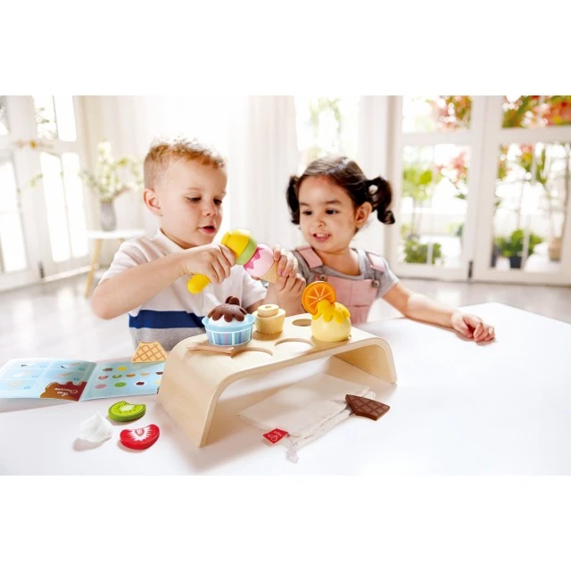 Game set, Hape, Ice cream corner, 20 pieces