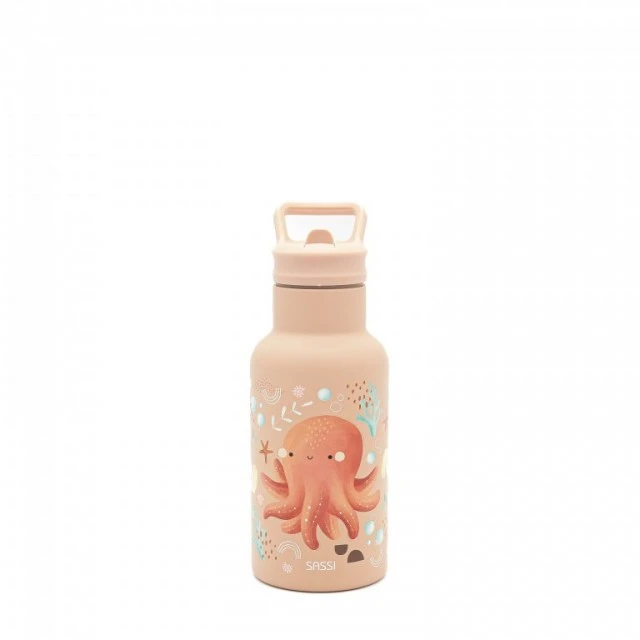 Stainless steel thermo bottle, Sassi, 350ml, Octopus