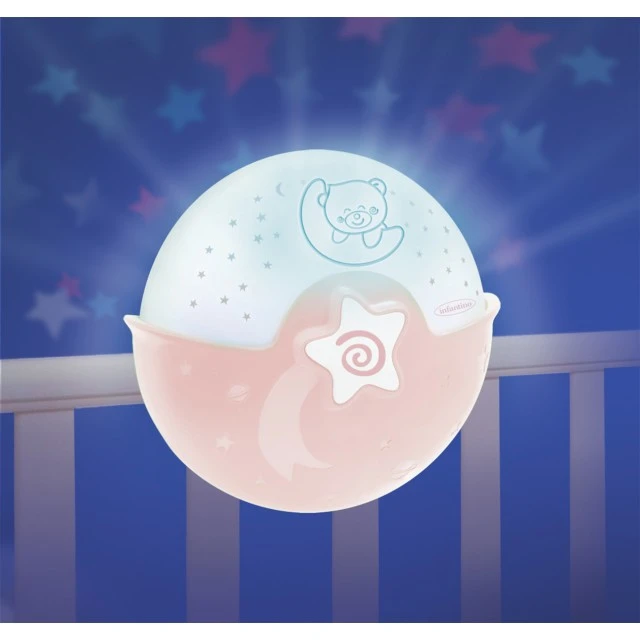 3-in-1 Soothing Light Projector, Infantino, Pink