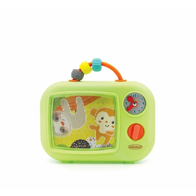 Интерактивна играчка, Infantino, Музикален телевизор, Зелен