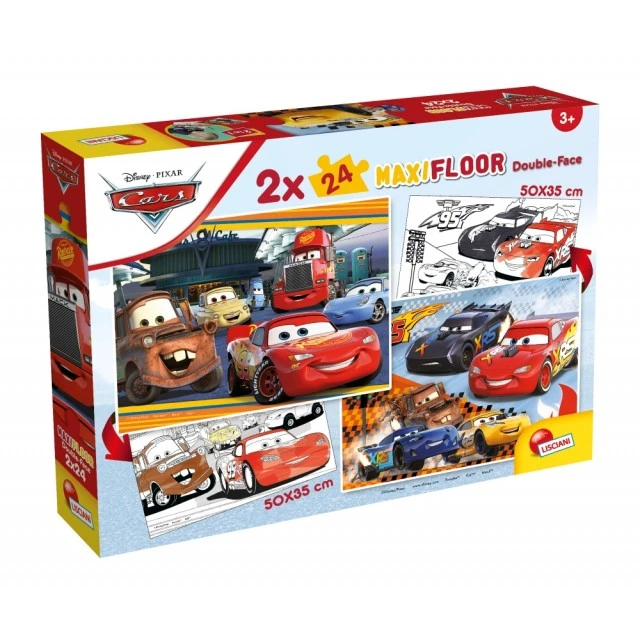 Puzzle, Lisciani, Cars, Double-sided puzzle 2 x 24 pieces
