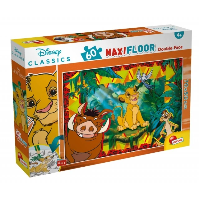 Puzzle, Lisciani, The Lion King, Double-sided puzzle 60 pieces