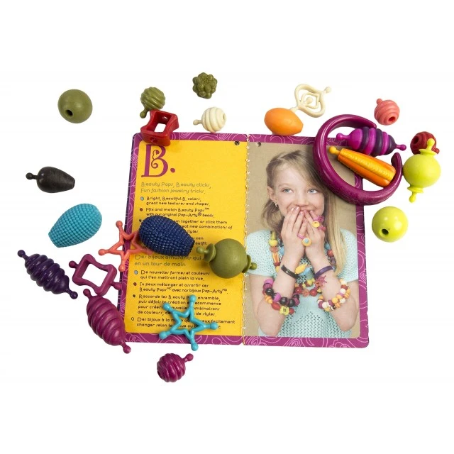 Multicolor Pop Art beads 150pcs.