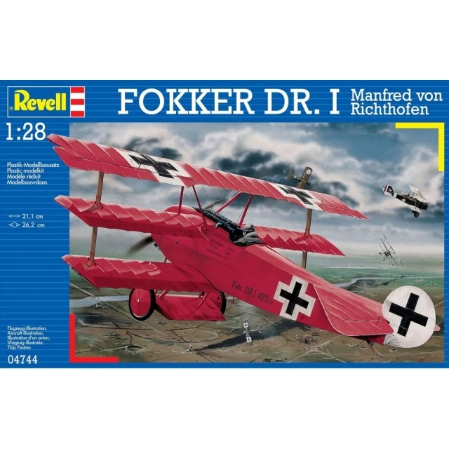 Assembly model Fokker Dr.1 Manfred von Richthofen, 66 parts