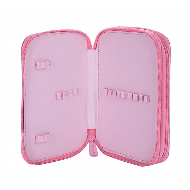 Двоен несесер ASTRABAG AC2 Pinky Kitty, без аксесоари