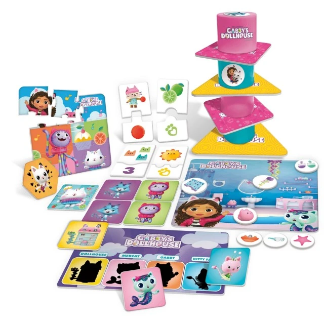 Educational game set, Lisciani, Gabby′s Dollhouse, Collection of 10 games