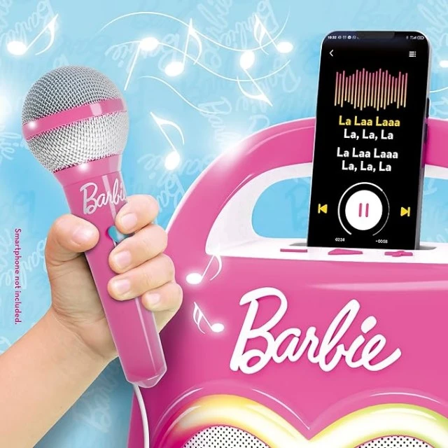 Karaoke, Lisciani, Barbie, Bluetooth speaker set with microphone